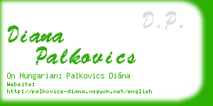 diana palkovics business card