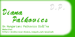 diana palkovics business card